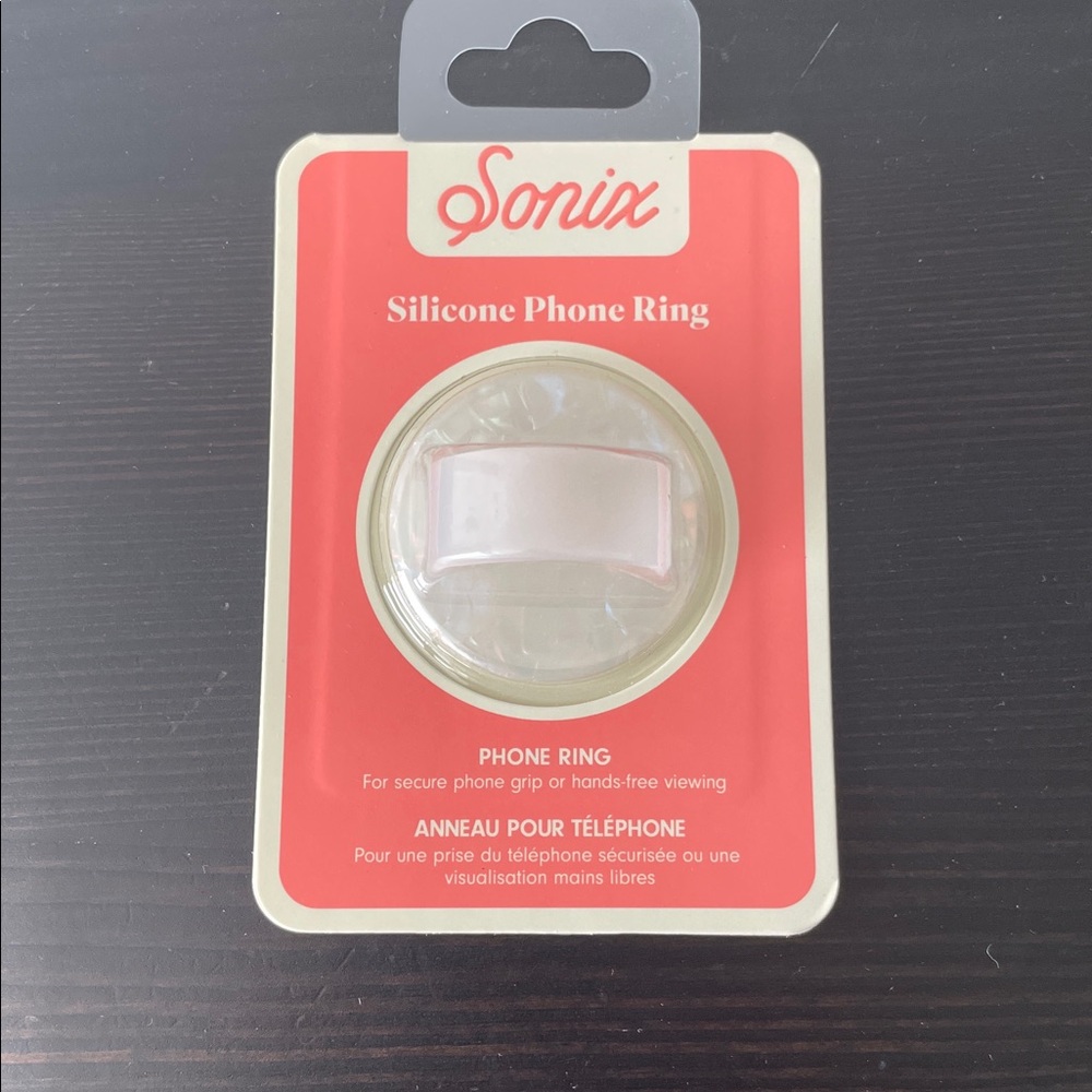 Sonix White Silicone Phone Ring